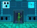 Alienígena verde foge